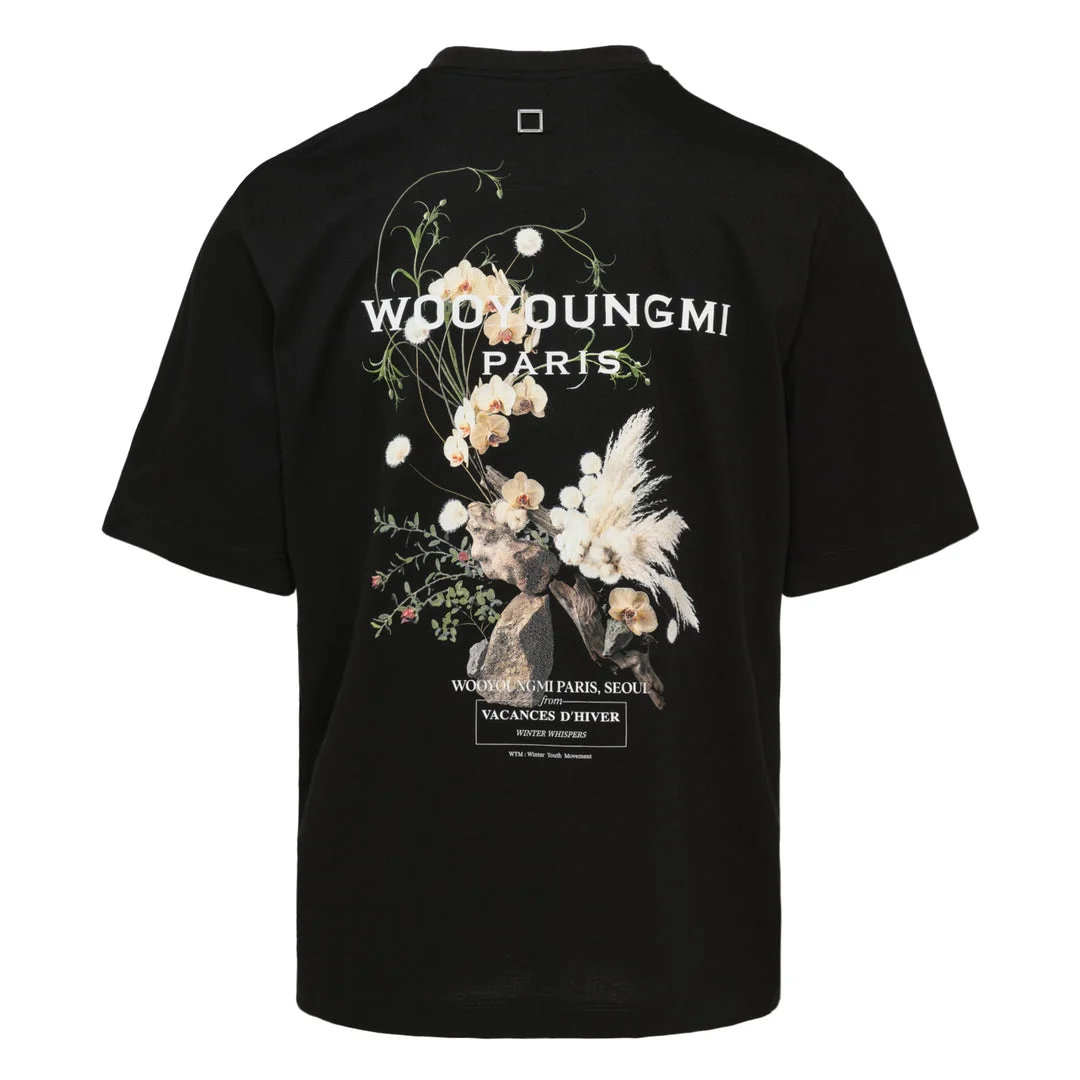 Back Flower Print Tee - 1