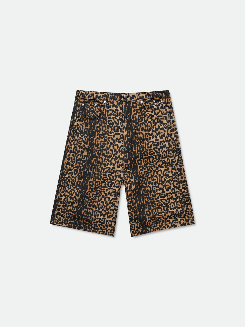 LEOPARD TRAXEDO BAGGY SHORT 1