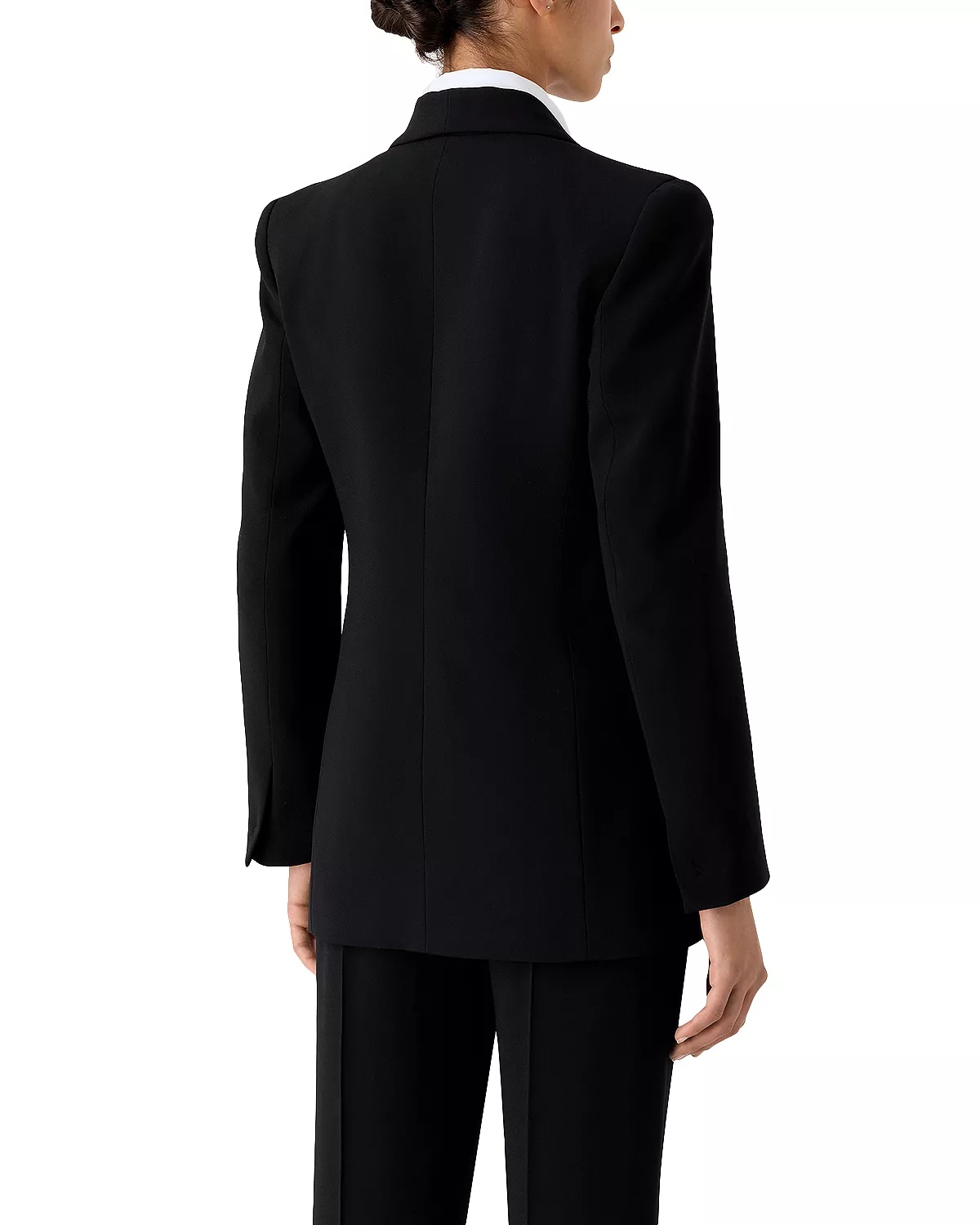 Bar Piercing Shawl Lapel Blazer - 3