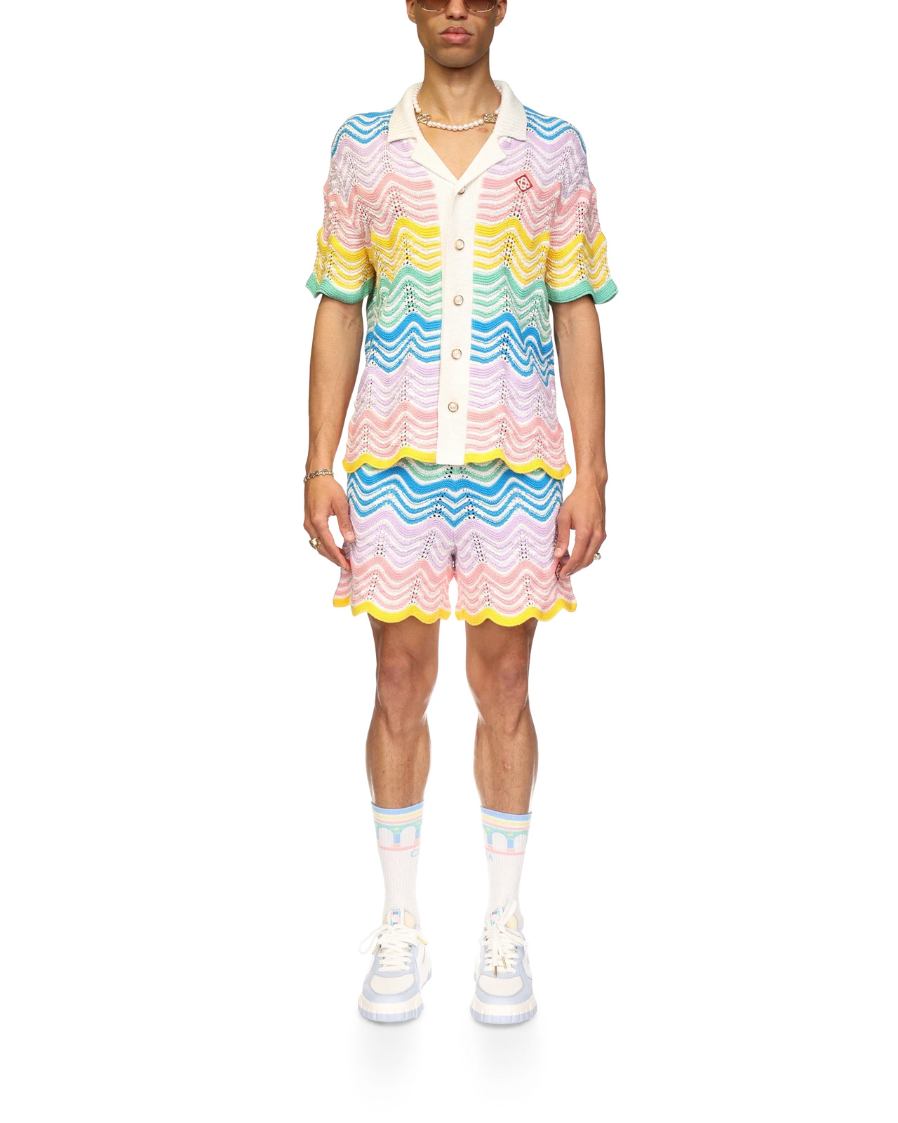 Gradient Wave Knit Shirt - 2