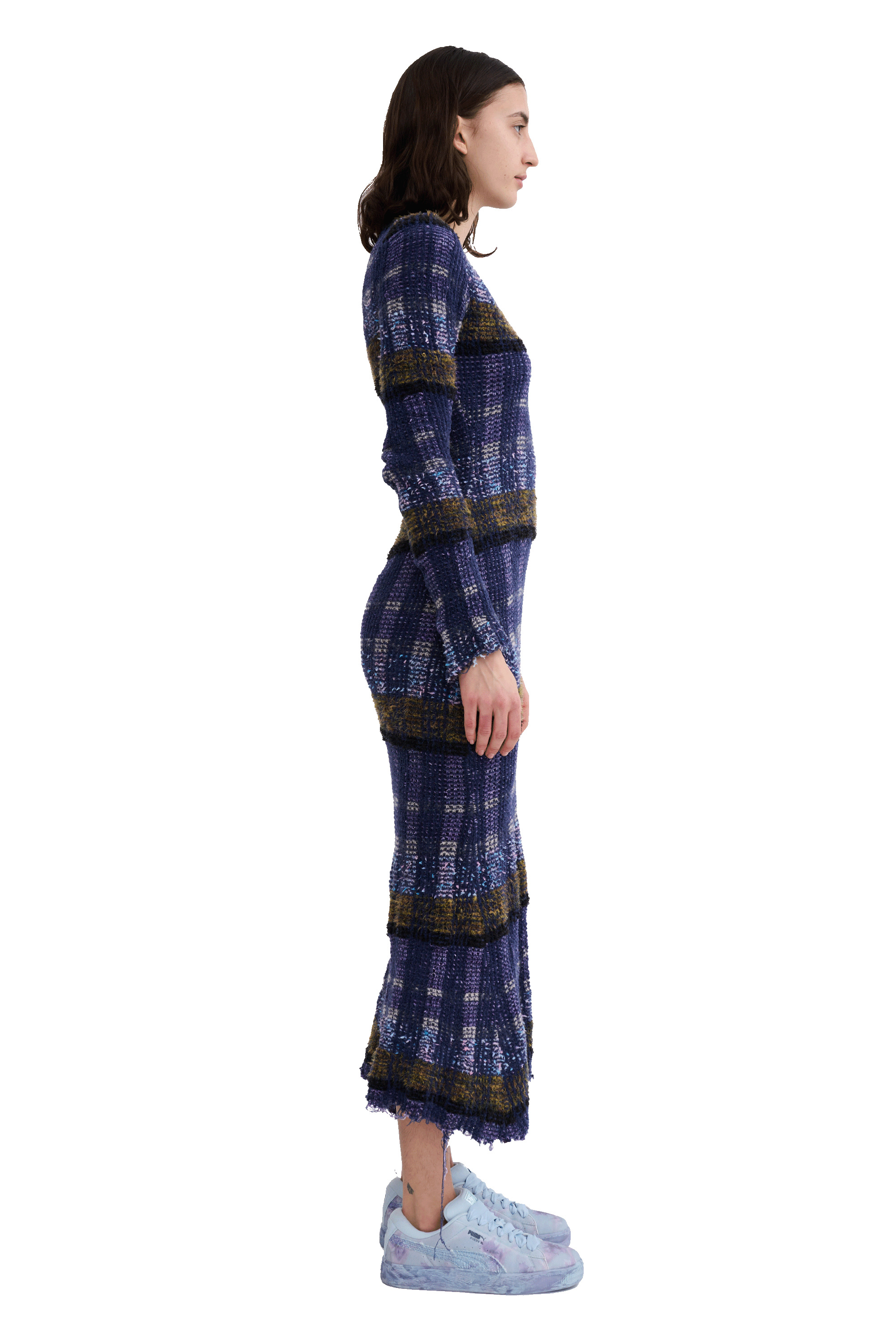 VITELLI PURPLE PLAID YURI DRESS - 4