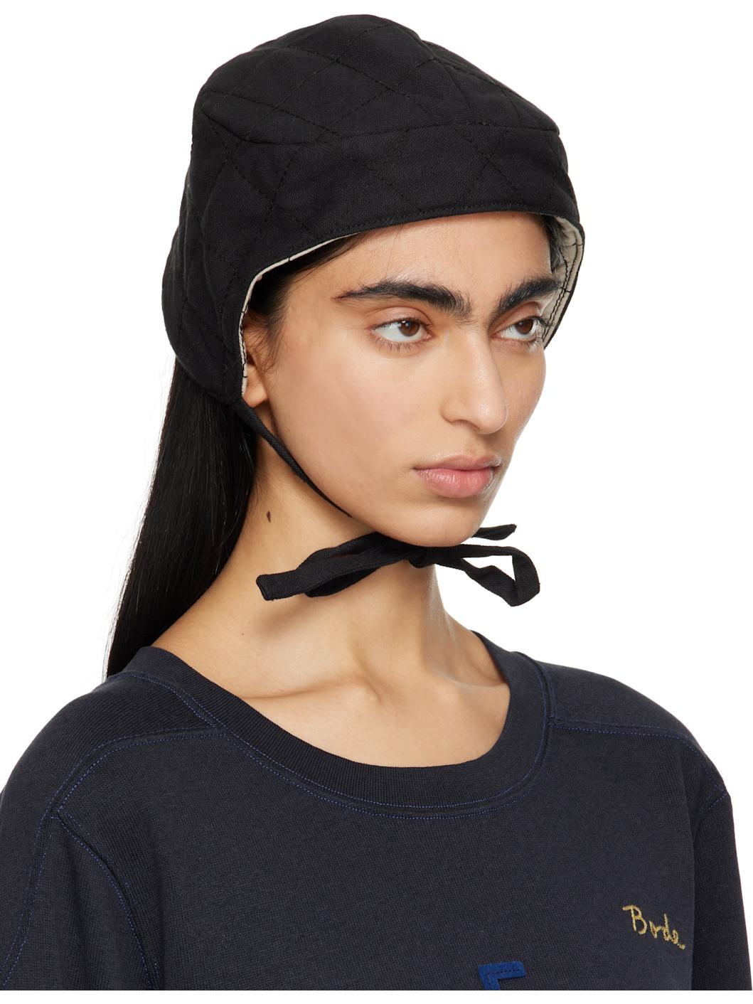 Black Bloomstein Quilted Cap - 2