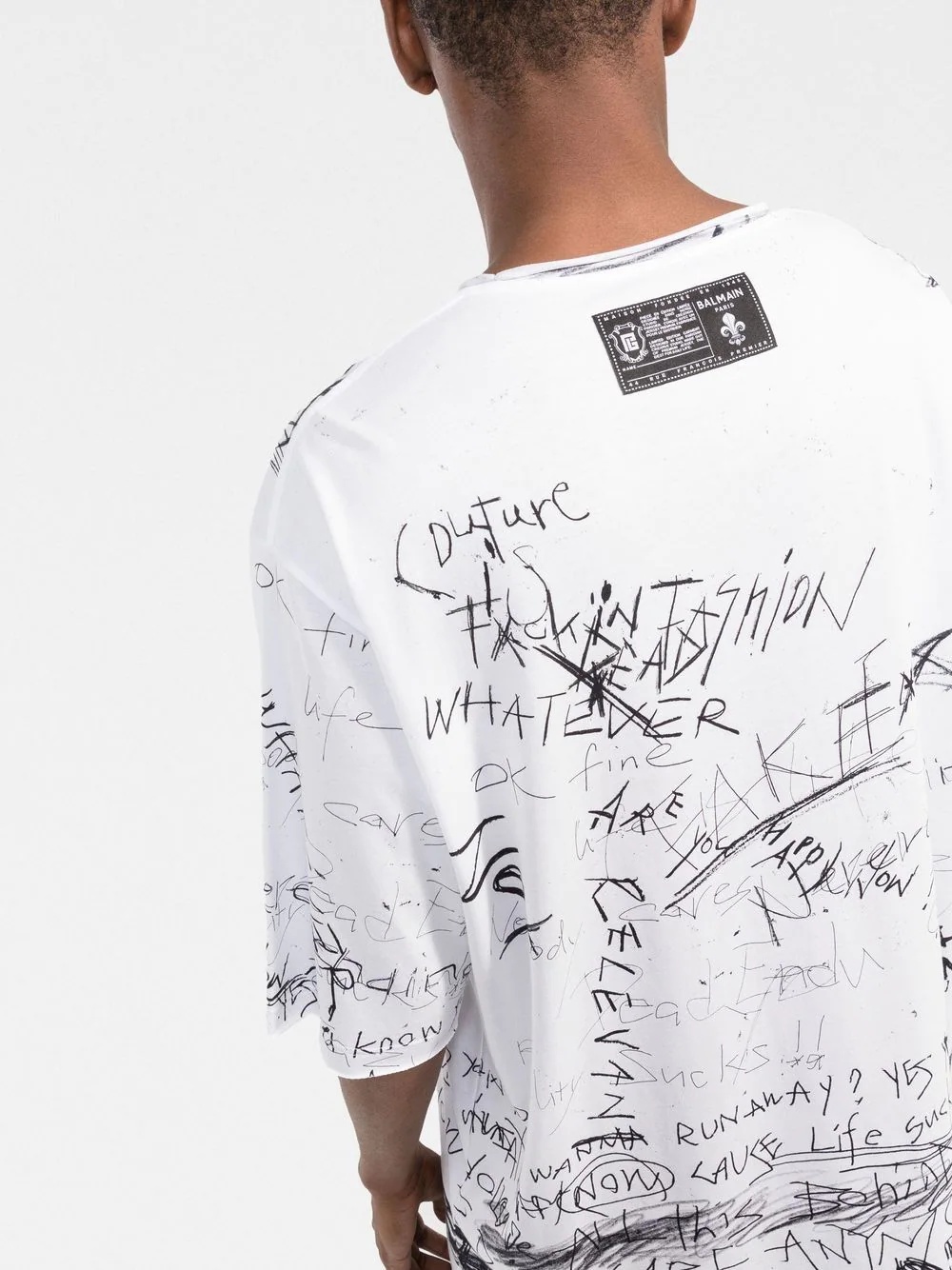 graffiti-print cotton T-shirt - 3