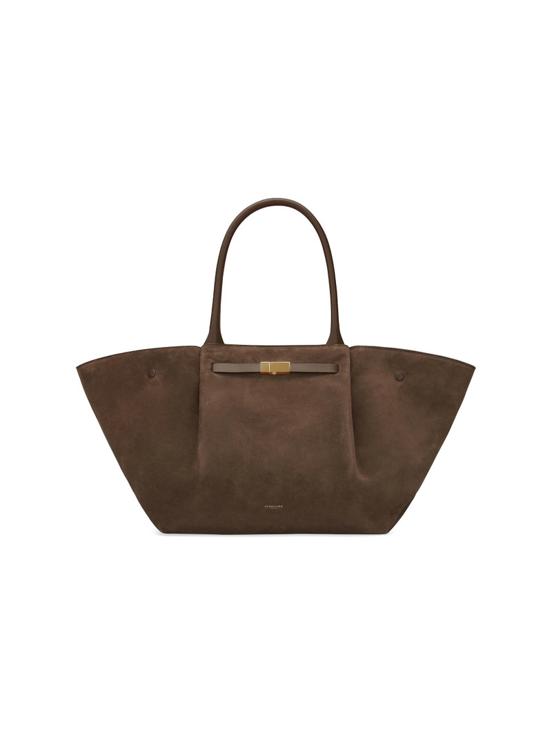 Women's Midi New York Suede Tote Bag - Mocha 1
