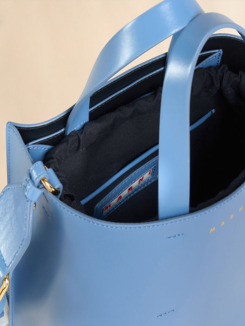 MUSEO MINI BAG IN TURQUOISE LEATHER - 3