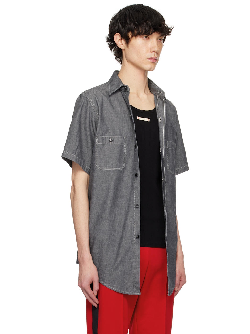 Gray Broadcloth Shirt - 2