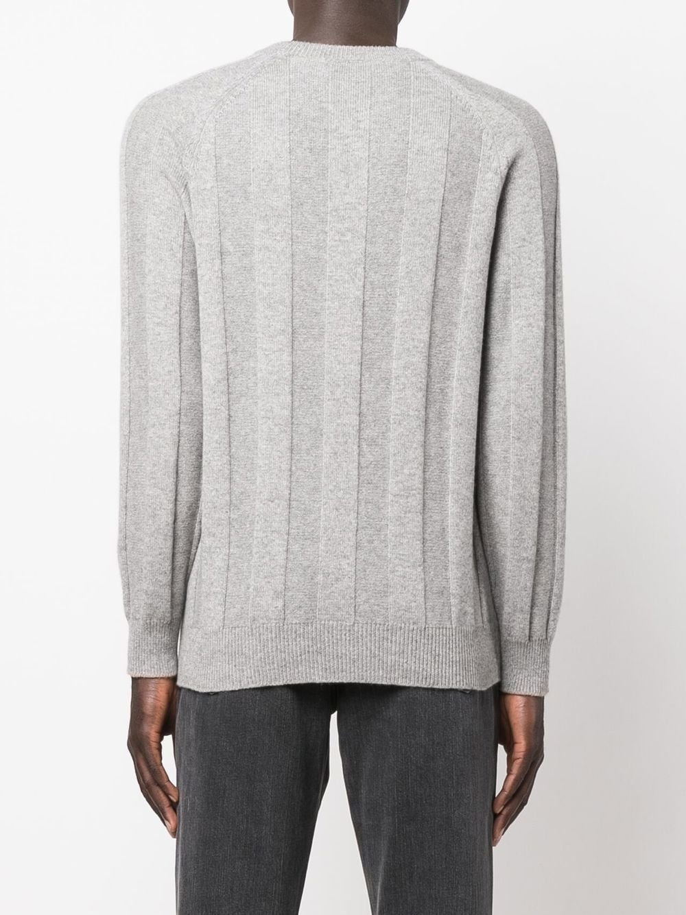 ribbed cashmere jumper - 4