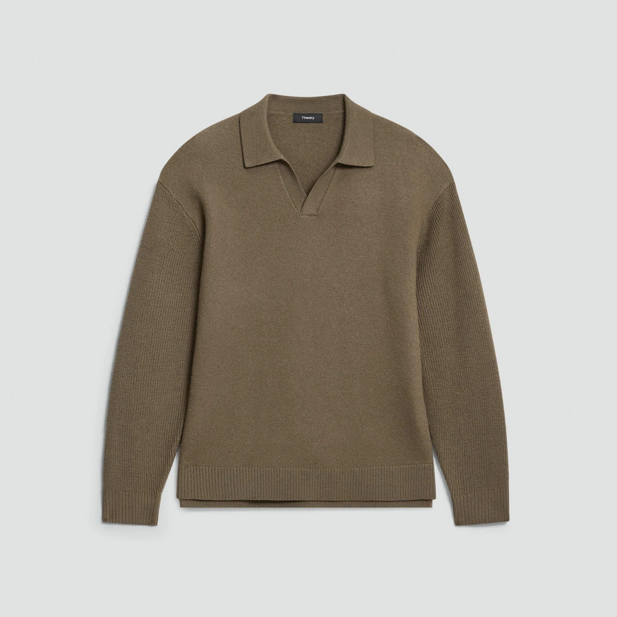 Polo Sweater in Boiled Wool - 1