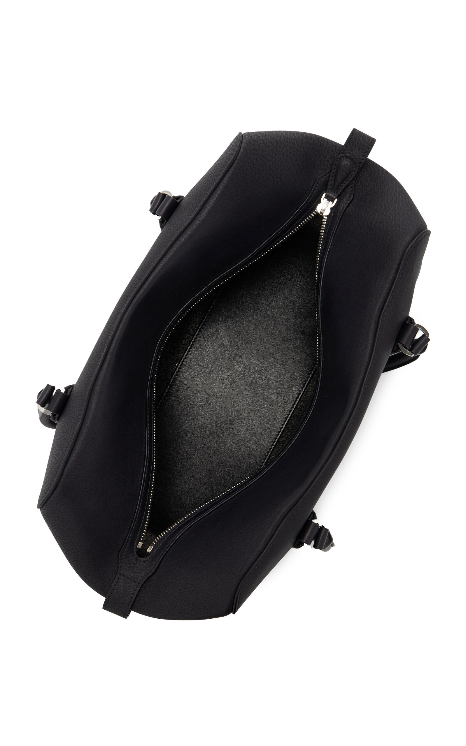 E/W Leather Bowling Bag black - 5