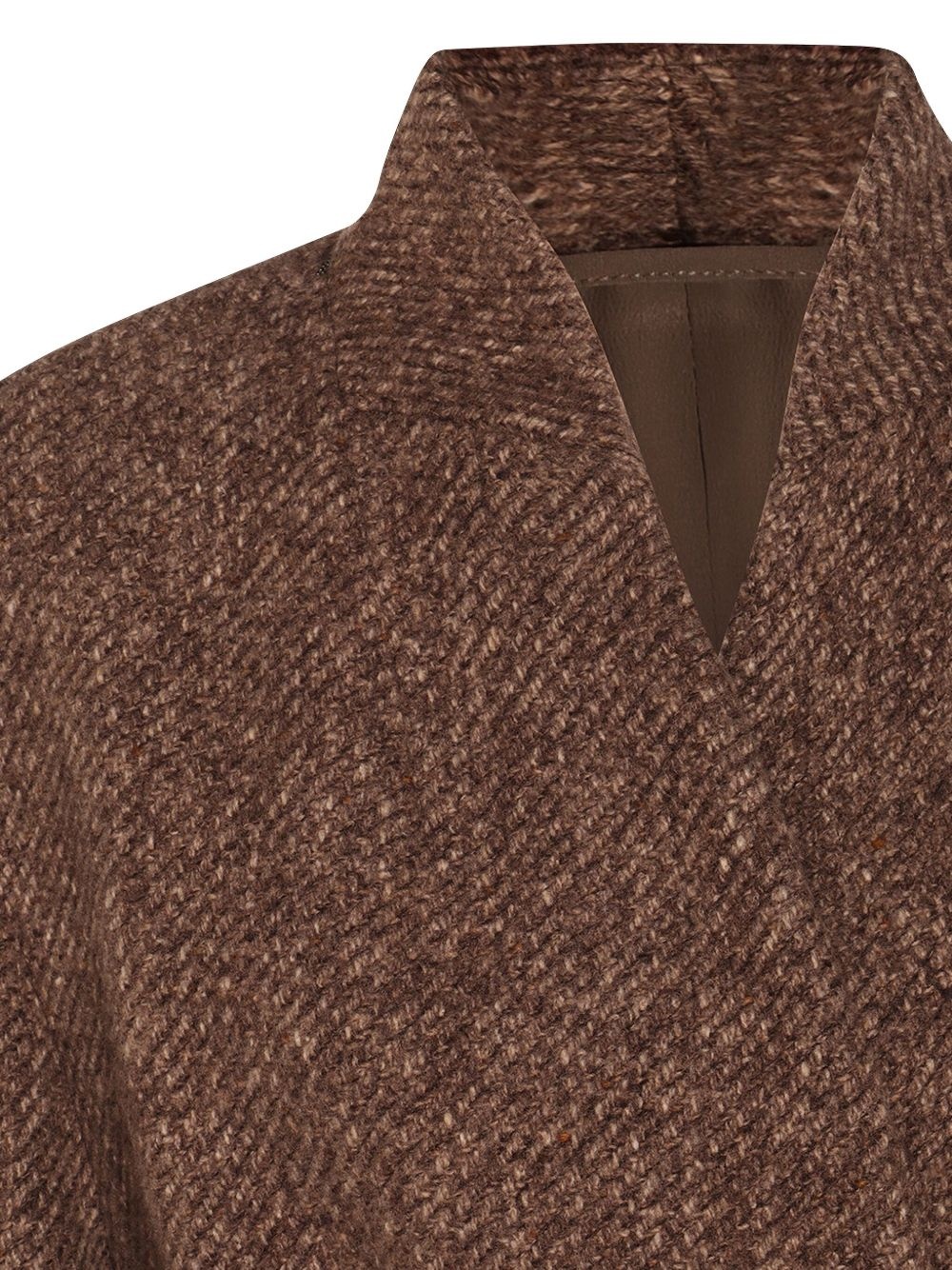 wool-blend single-breasted coat - 3
