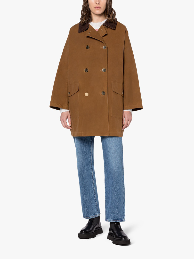 Mackintosh HUMBIE BROWN WAXED COTTON OVERCOAT outlook
