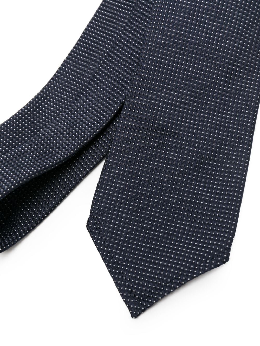 geometric-print silk tie - 2