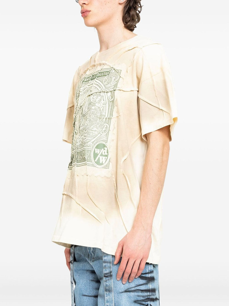 stamp-print T-shirt 3