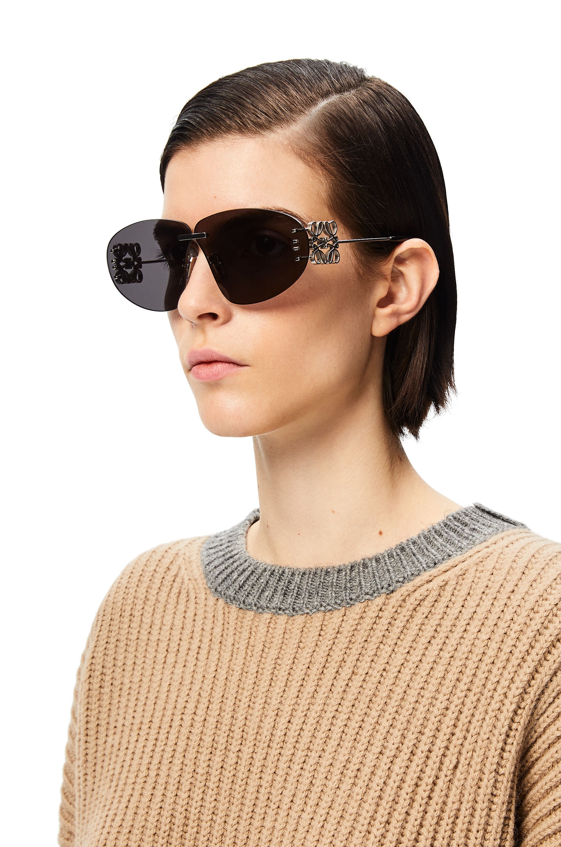 Rimless oval Anagram sunglasses - 2