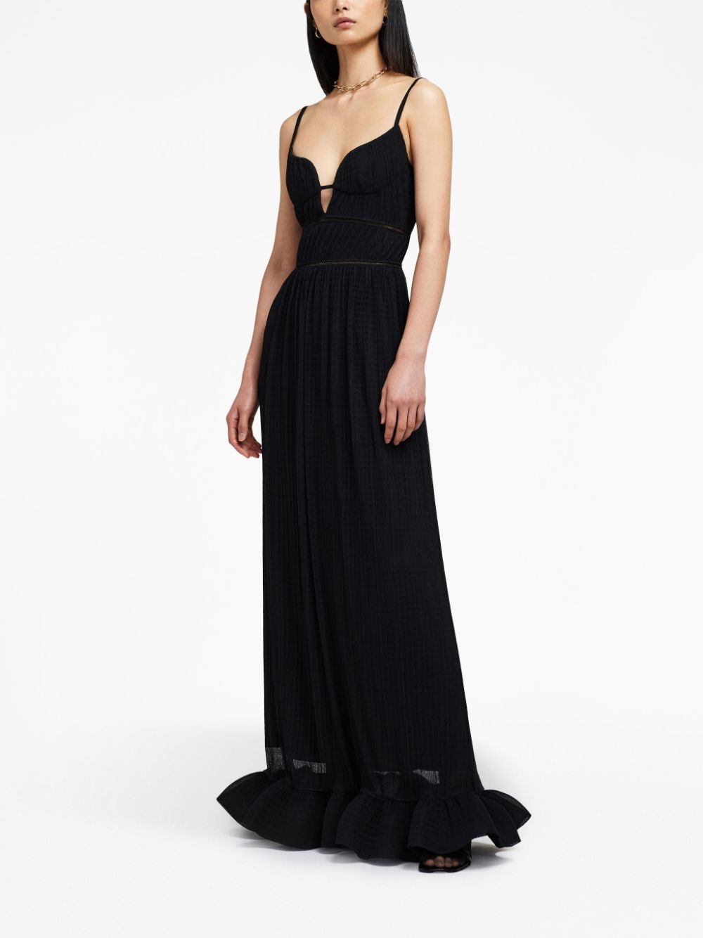 Maude plissÃ©-effect maxi dress - 3