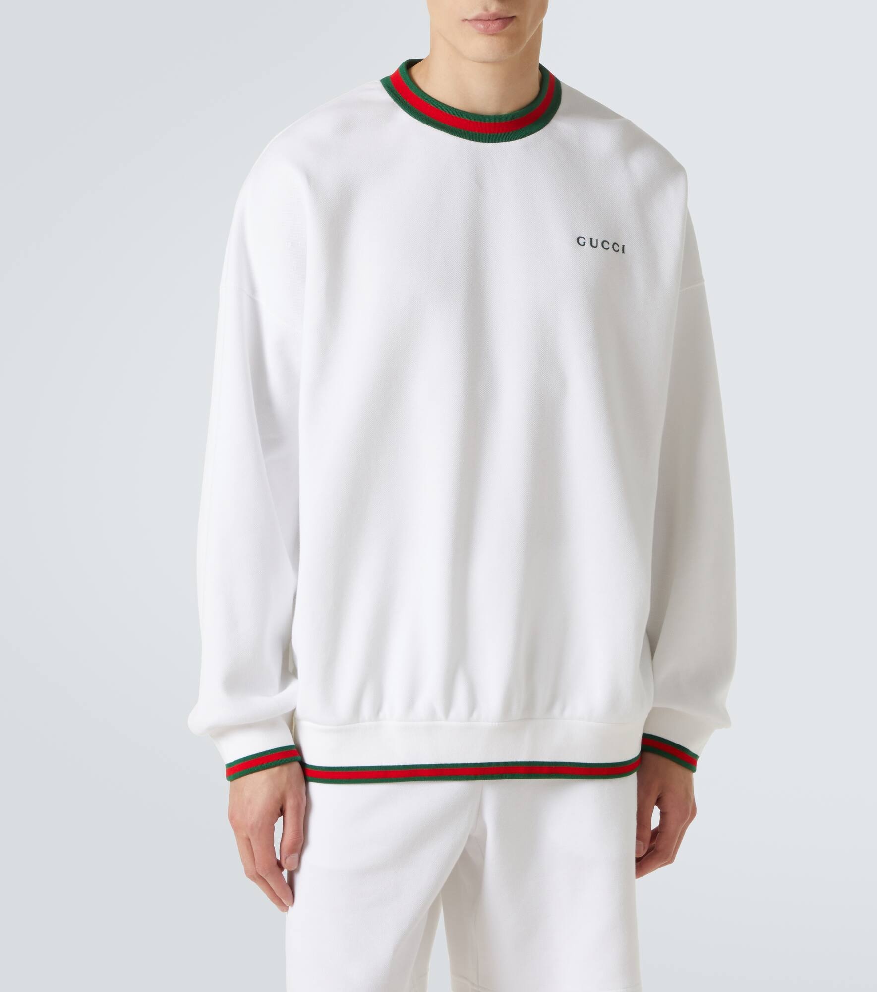 Logo cotton-blend sweatshirt - 3