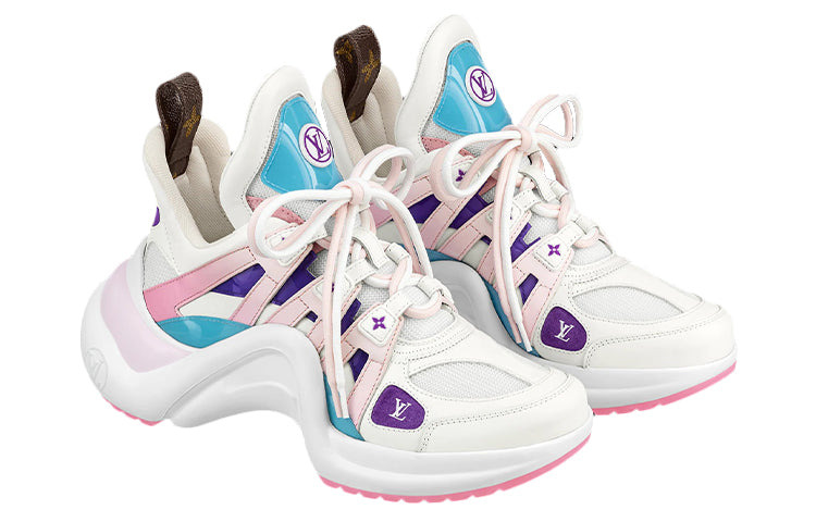 (WMNS) LOUIS VUITTON Archlight 1.0 Sneakers 'White Purple Pink' 1A9S78 - 3