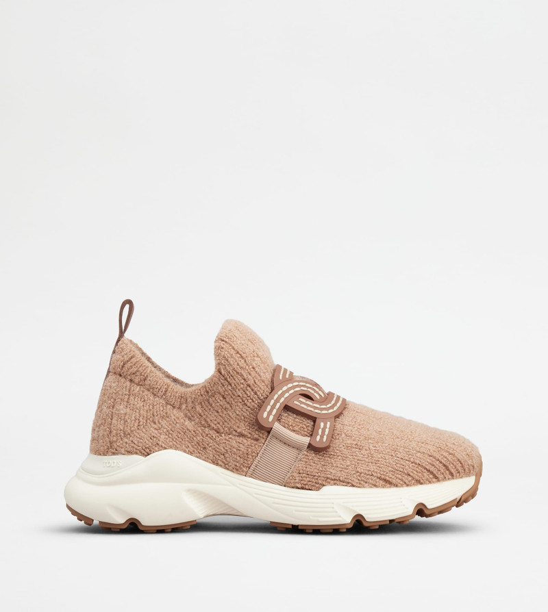 KATE SLIP-ON SNEAKERS IN FABRIC - PINK - 1