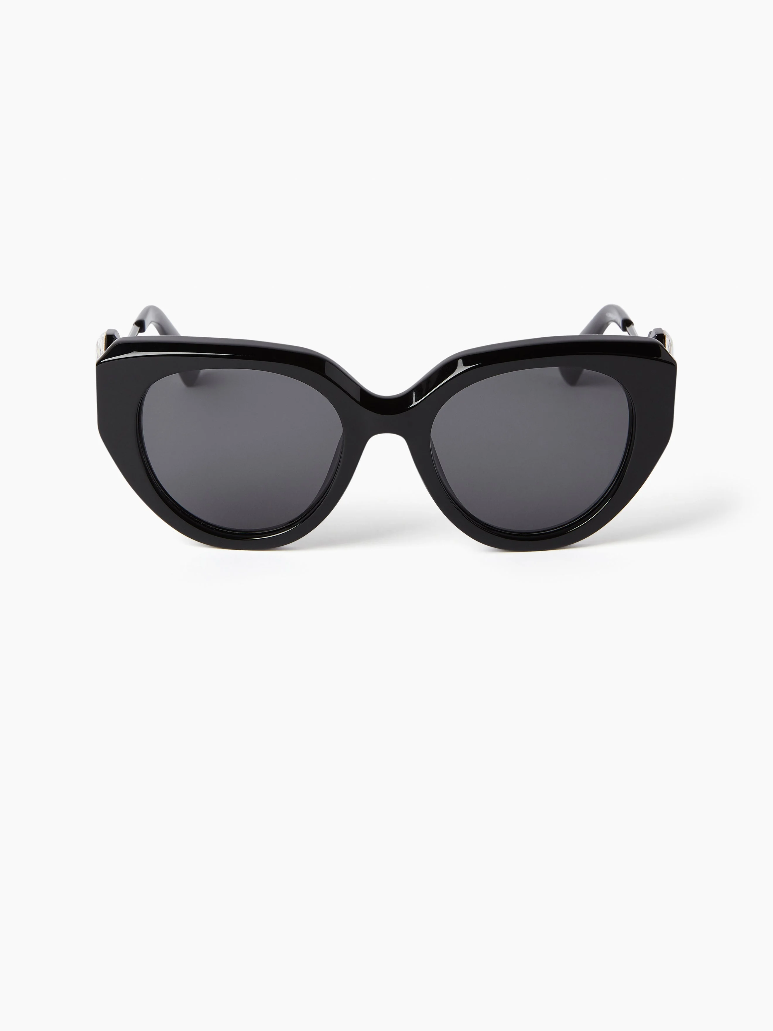 WAVES ROUND BLACK SUNGLASSES - 1