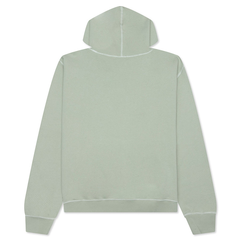 Museum of Peace & Quiet WORDMARK REVERSE STITCHED HOODIE - SAGE outlook