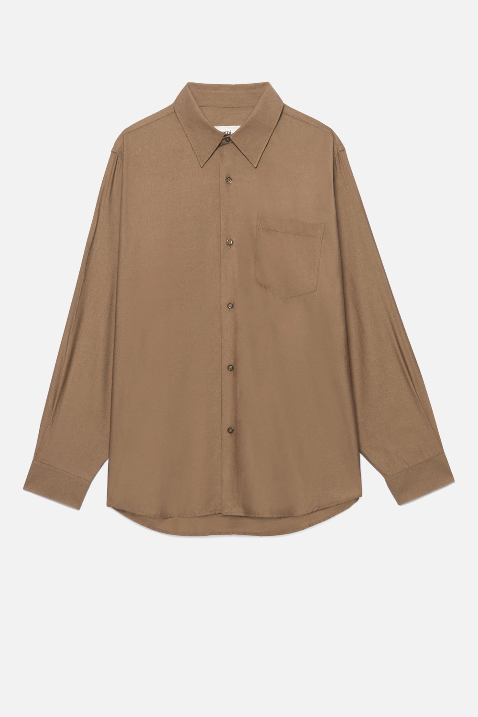 Shirt With Ami Satin Label - 1