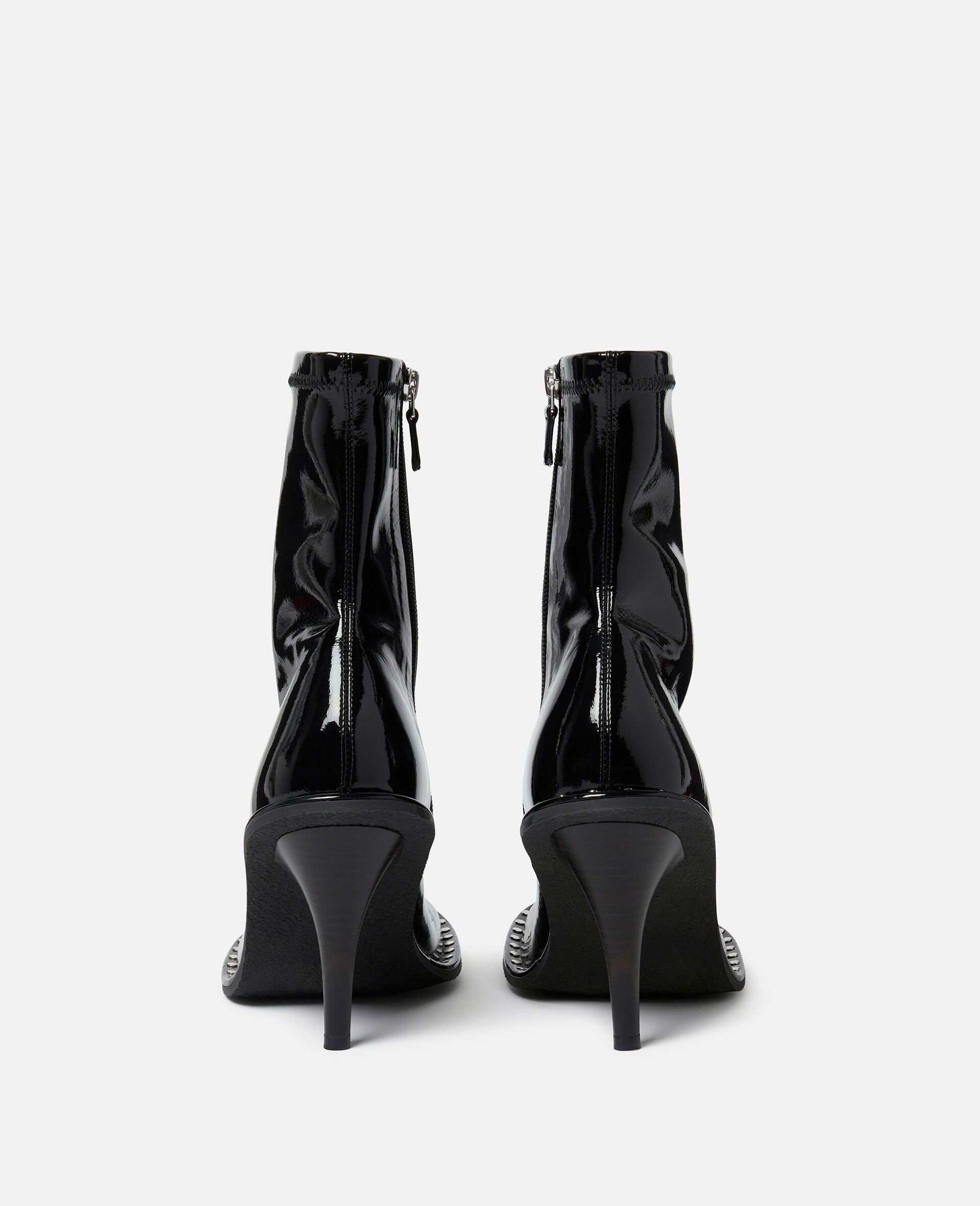 Ryder Lacquered Stiletto Ankle Boots - 3