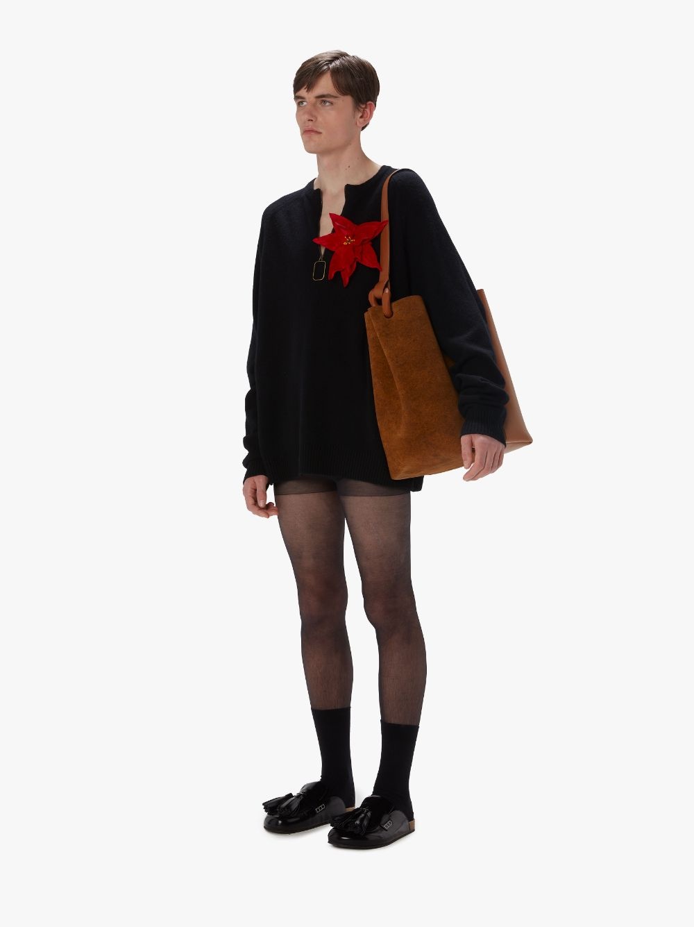 JWA CORNER BUCKET - SUEDE CROSSBODY BAG - 6