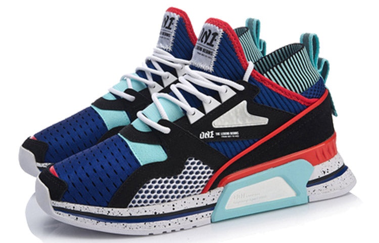 (WMNS) Li-Ning 001 T1000 No Boundry Mid 'Black Red Teal' AGLP012-3 - 3
