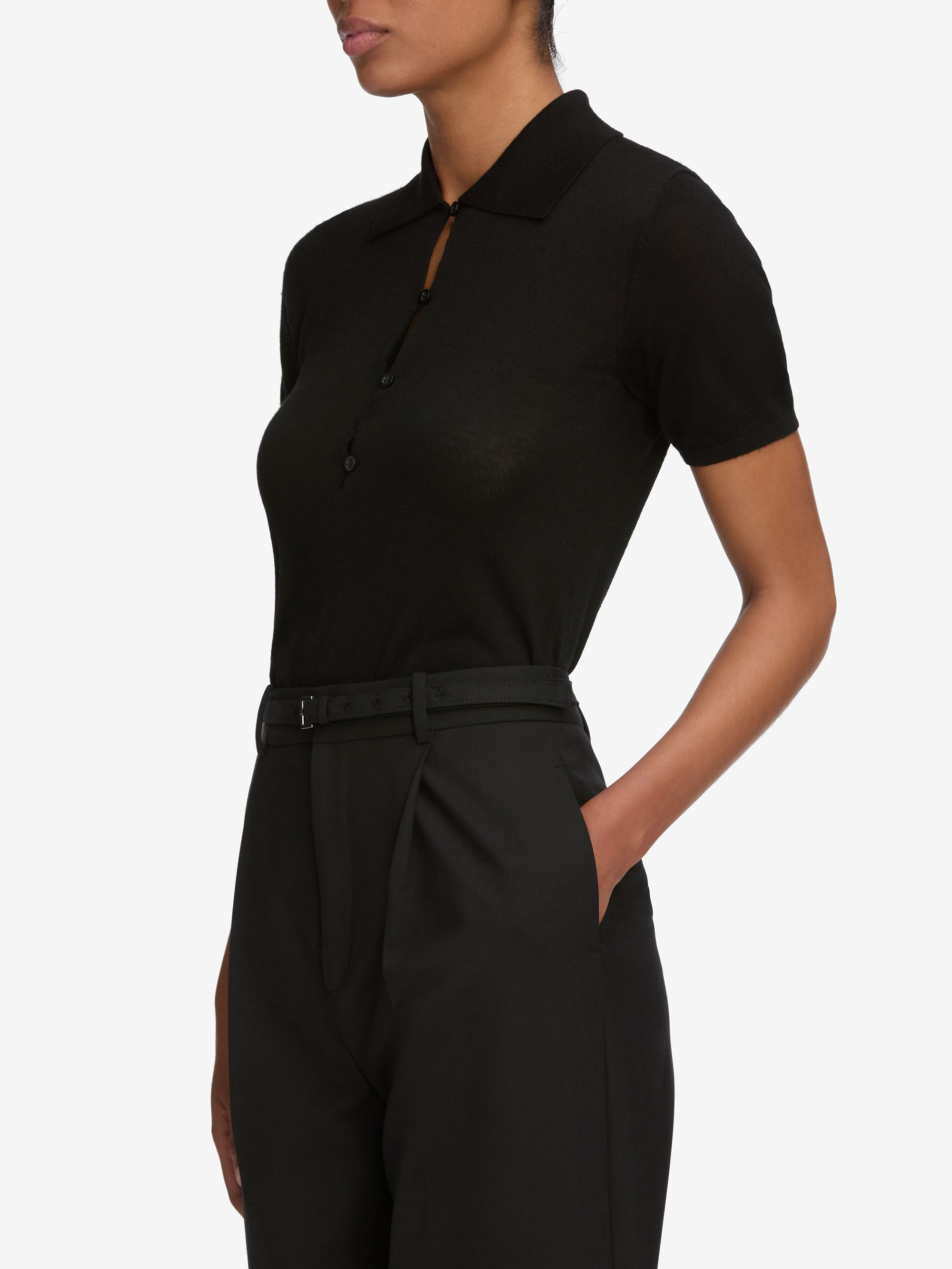 The Smart Polo in Black - 5