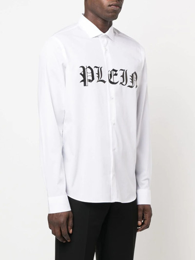 PHILIPP PLEIN logo-print long-sleeve shirt outlook