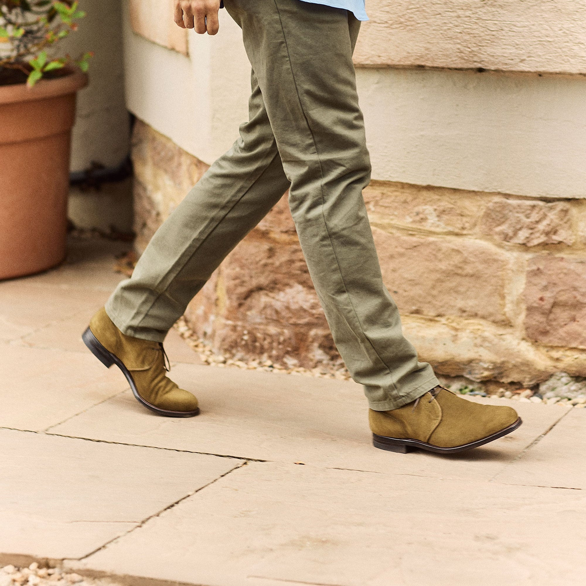 Uplands - Avocado Janus Calf Suede - 7