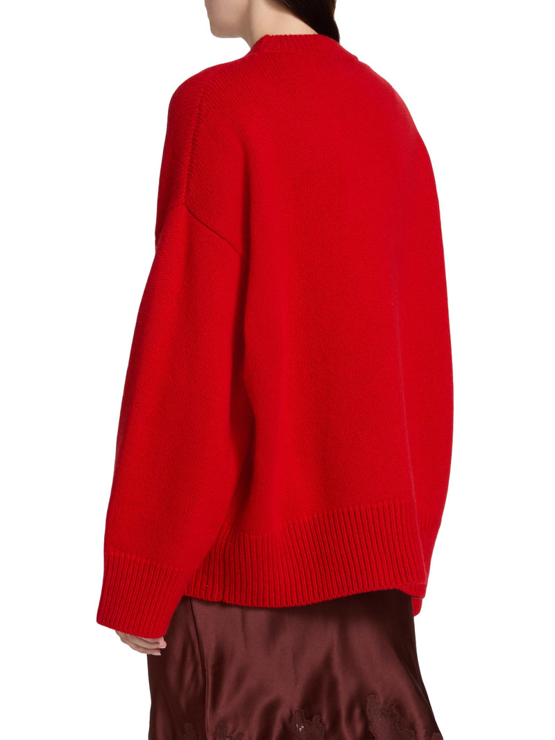Women's Seedstitch Cashmere Tunic Sweater - Cherry 5