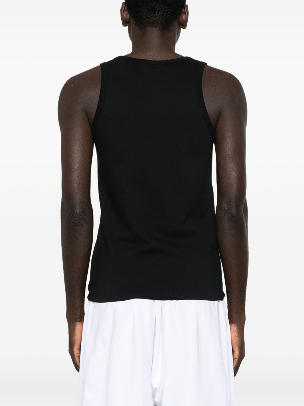 logo-embroidered tank top - 3