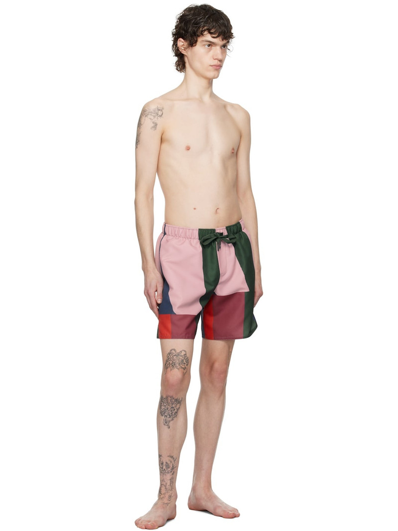 JW Anderson Multicolor Stripe' Printed Swim Shorts outlook