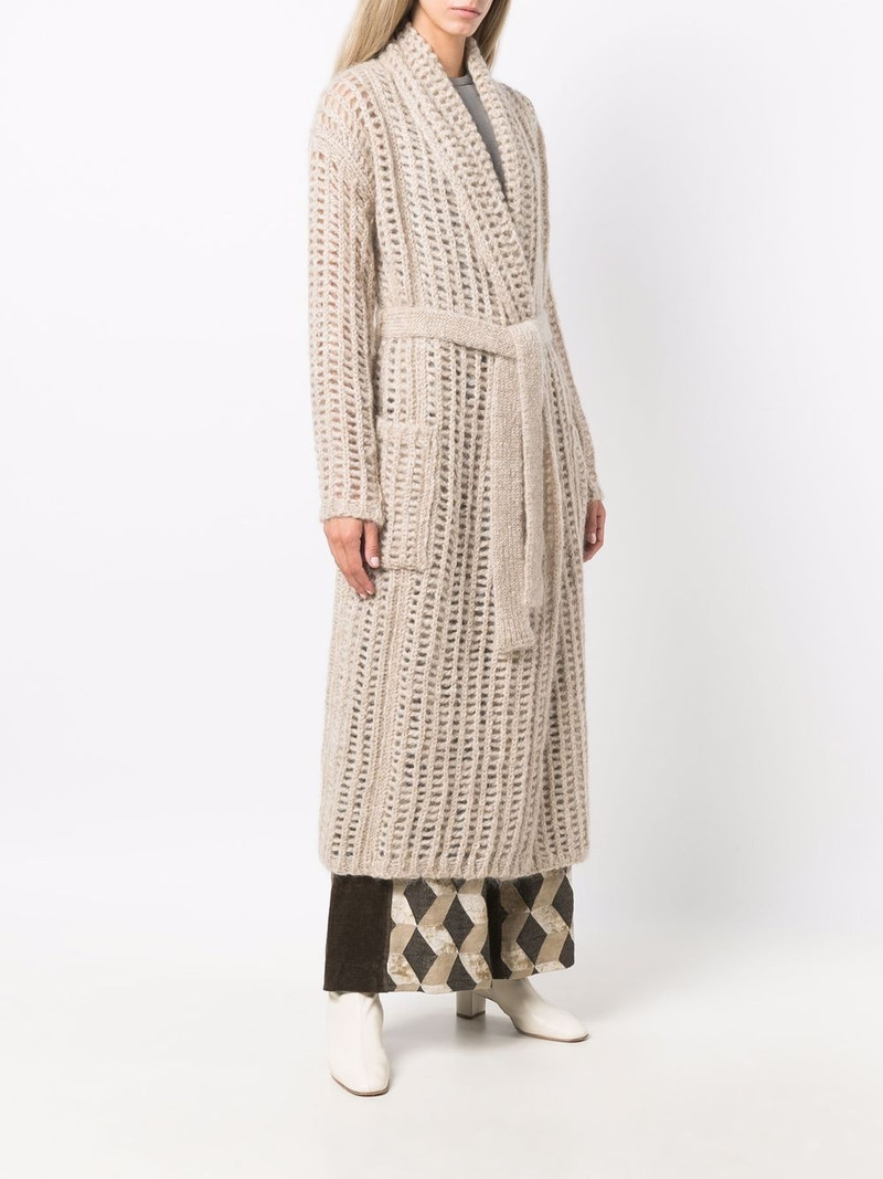 open-knit long cardigan 3