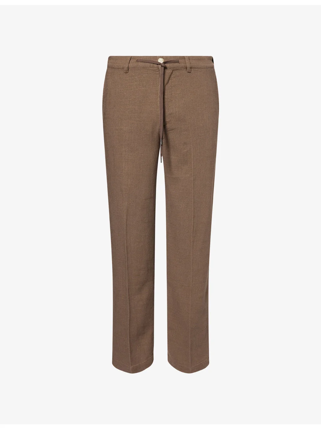 Tiano Straight-Leg Linen-Blend Trousers - 1