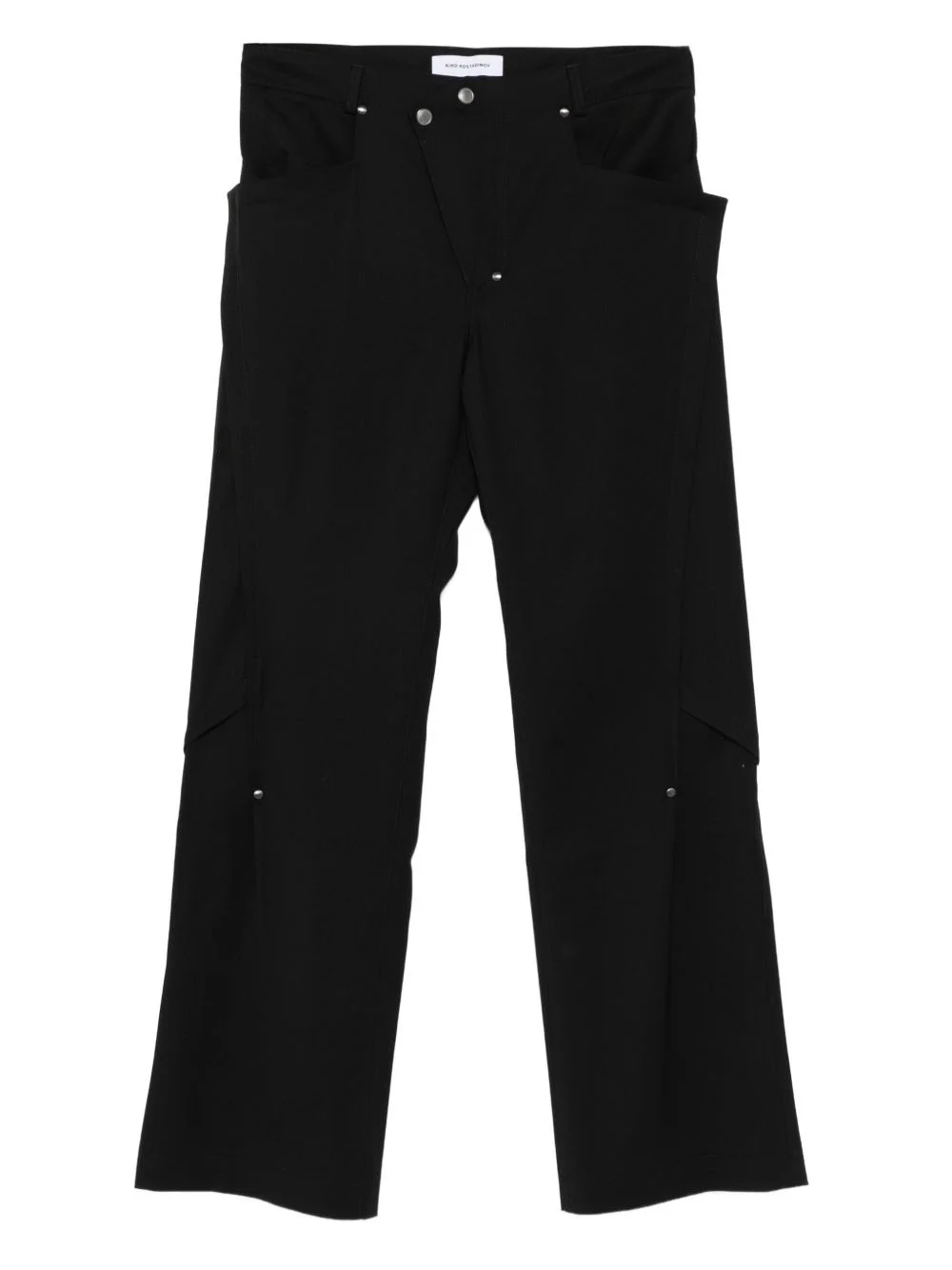 studded-embellishment trousers - 1