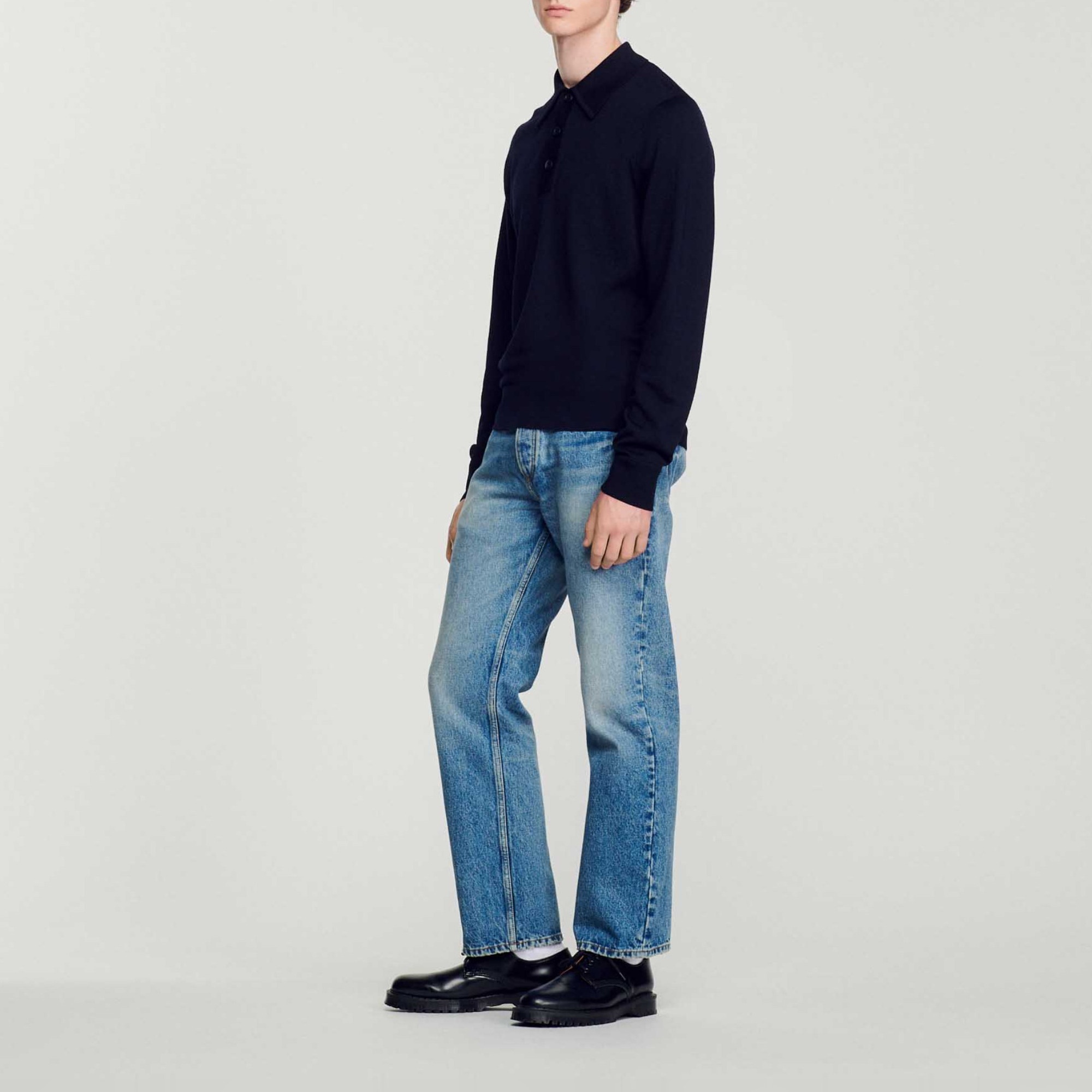 Merino wool polo shirt - 7