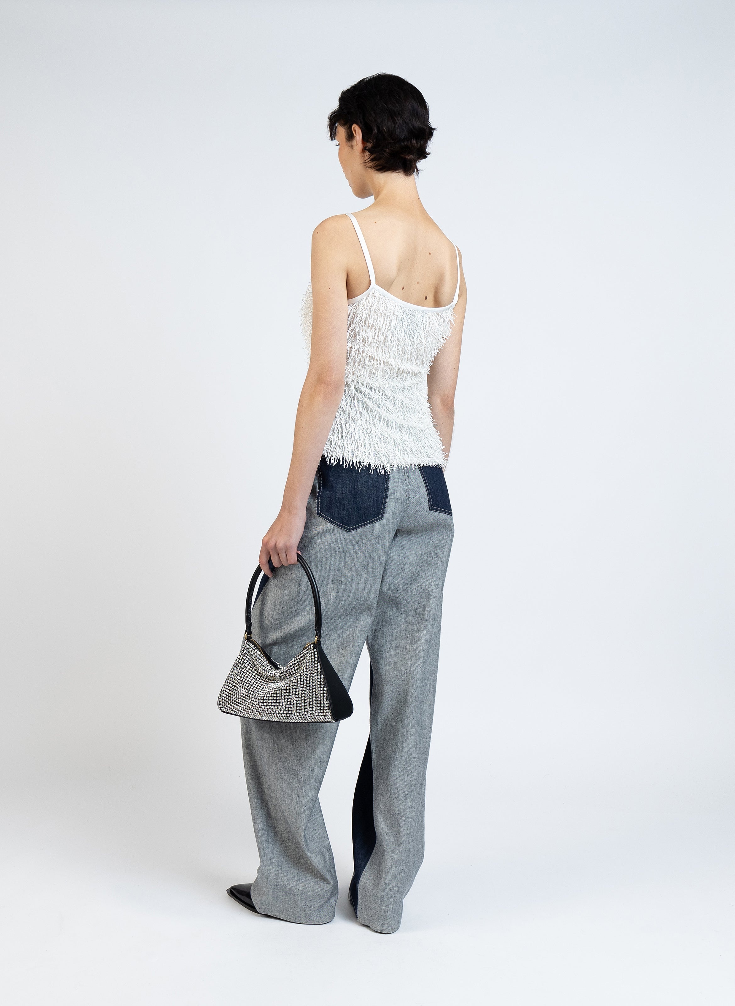 Fluffy Tank Top/White - 4