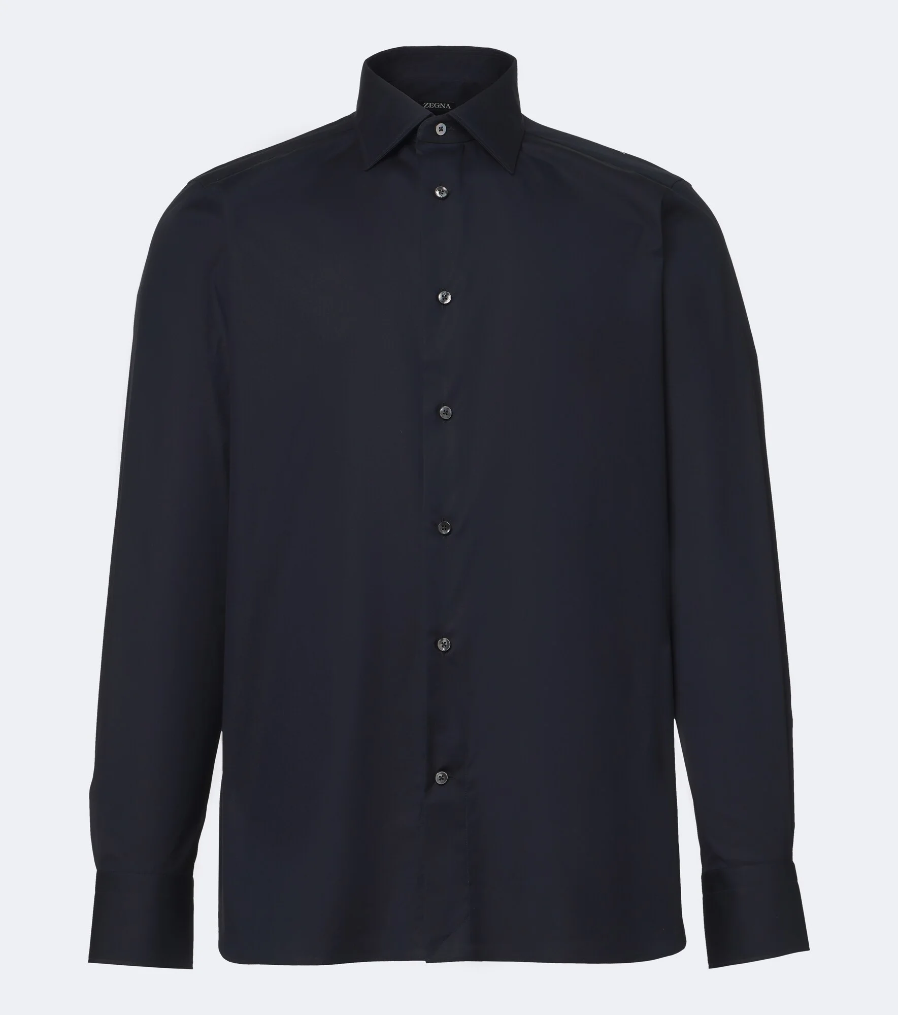Cotton-blend poplin shirt - 1