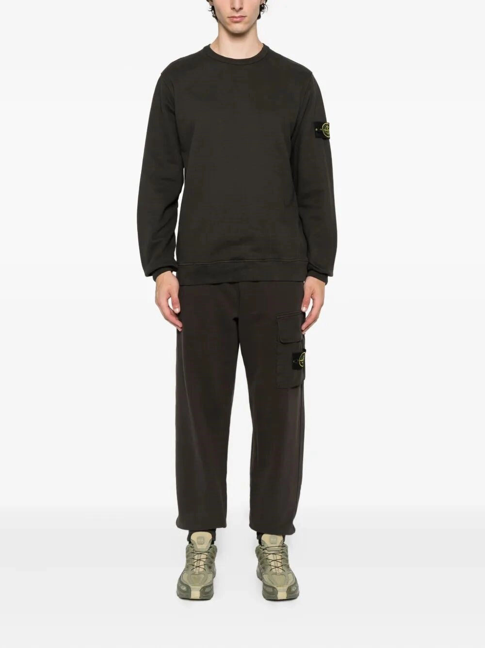 Stone Island Men `Brushed Organic Cotton` Track Pants - 2