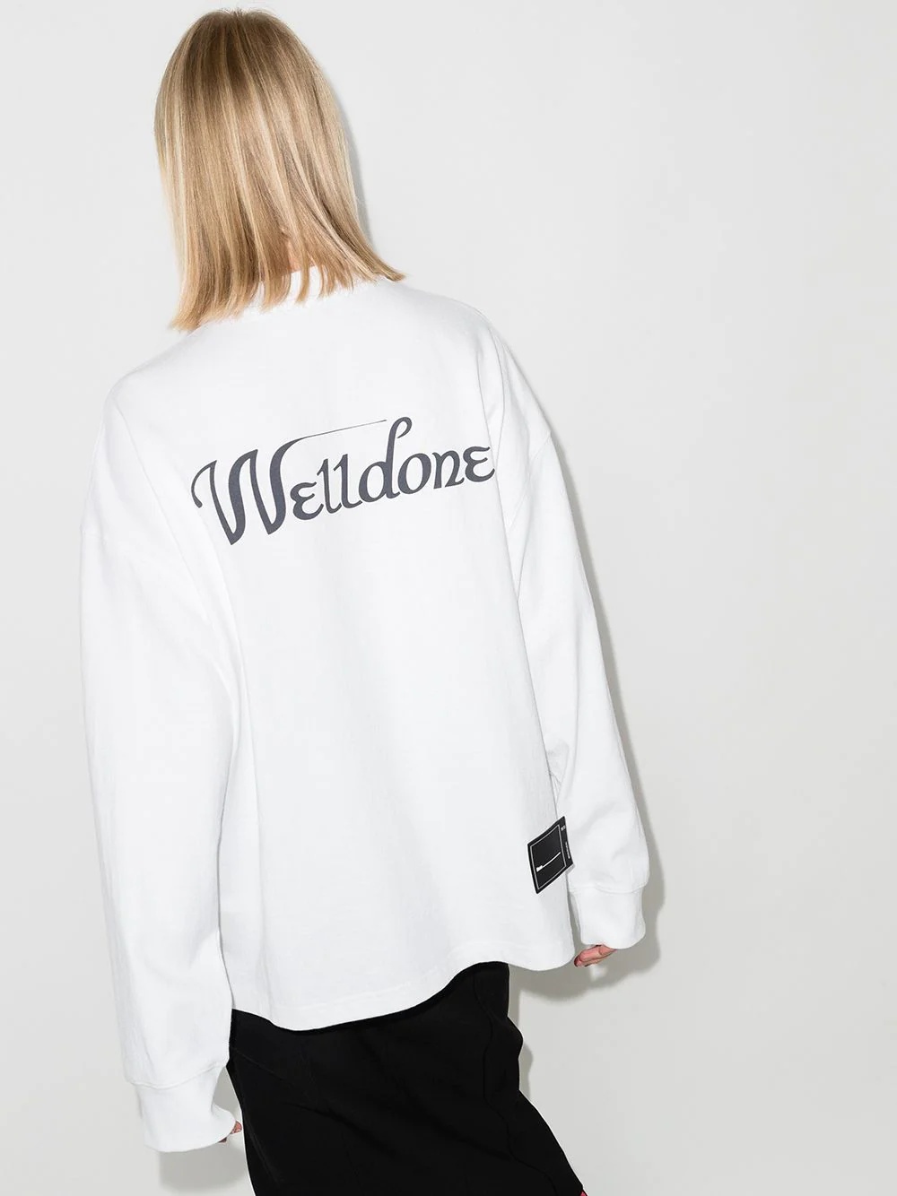 logo print sweatshirt - 3