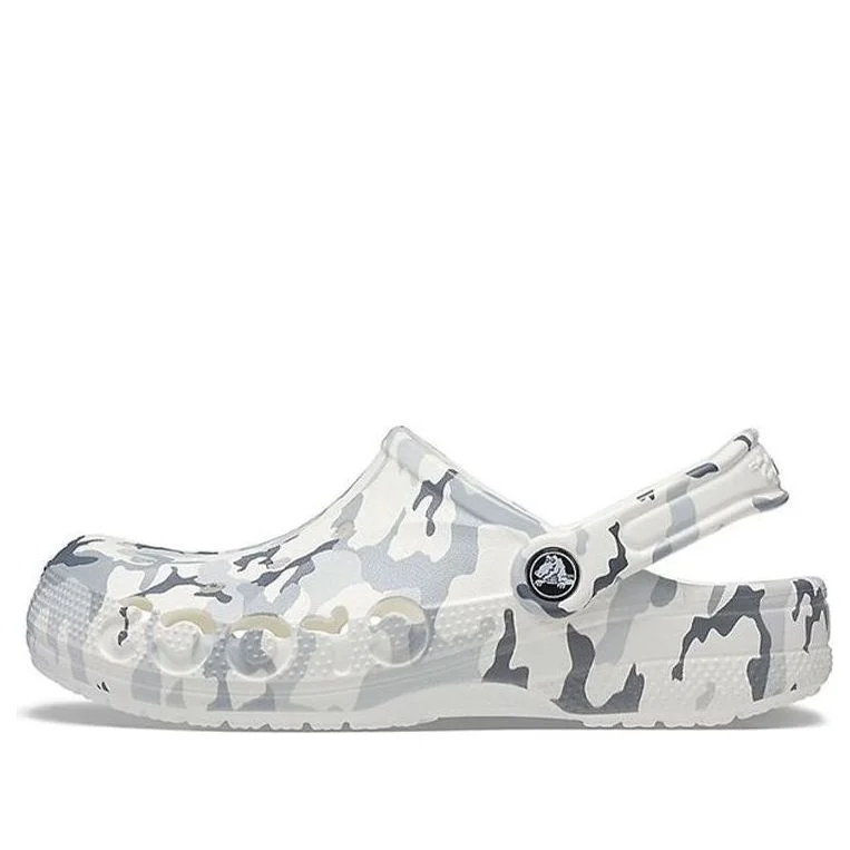 Crocs Unisex Bayaband Sandals - White Camo 'Gray White' 206230-1D3 - 1