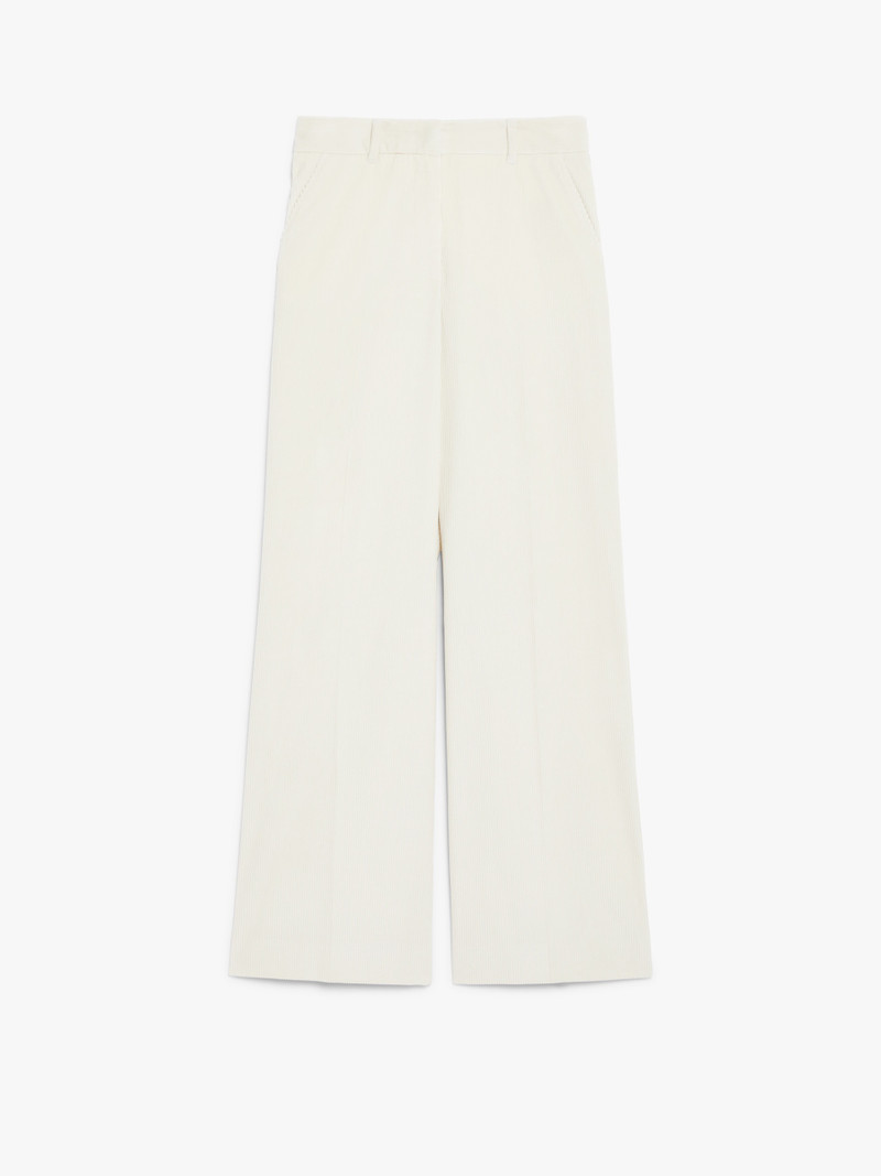 TANIA Wide-leg velvet trousers 1