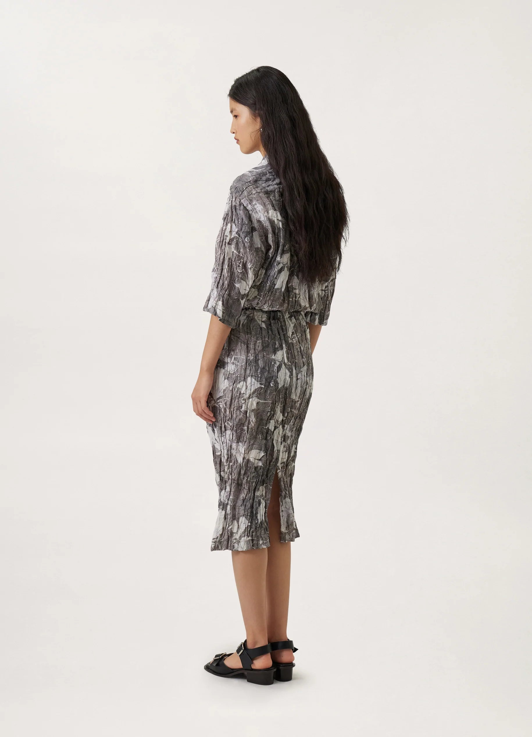 CRINKLED DRAWSTRING SKIRT
SILK VISCOSE - 4
