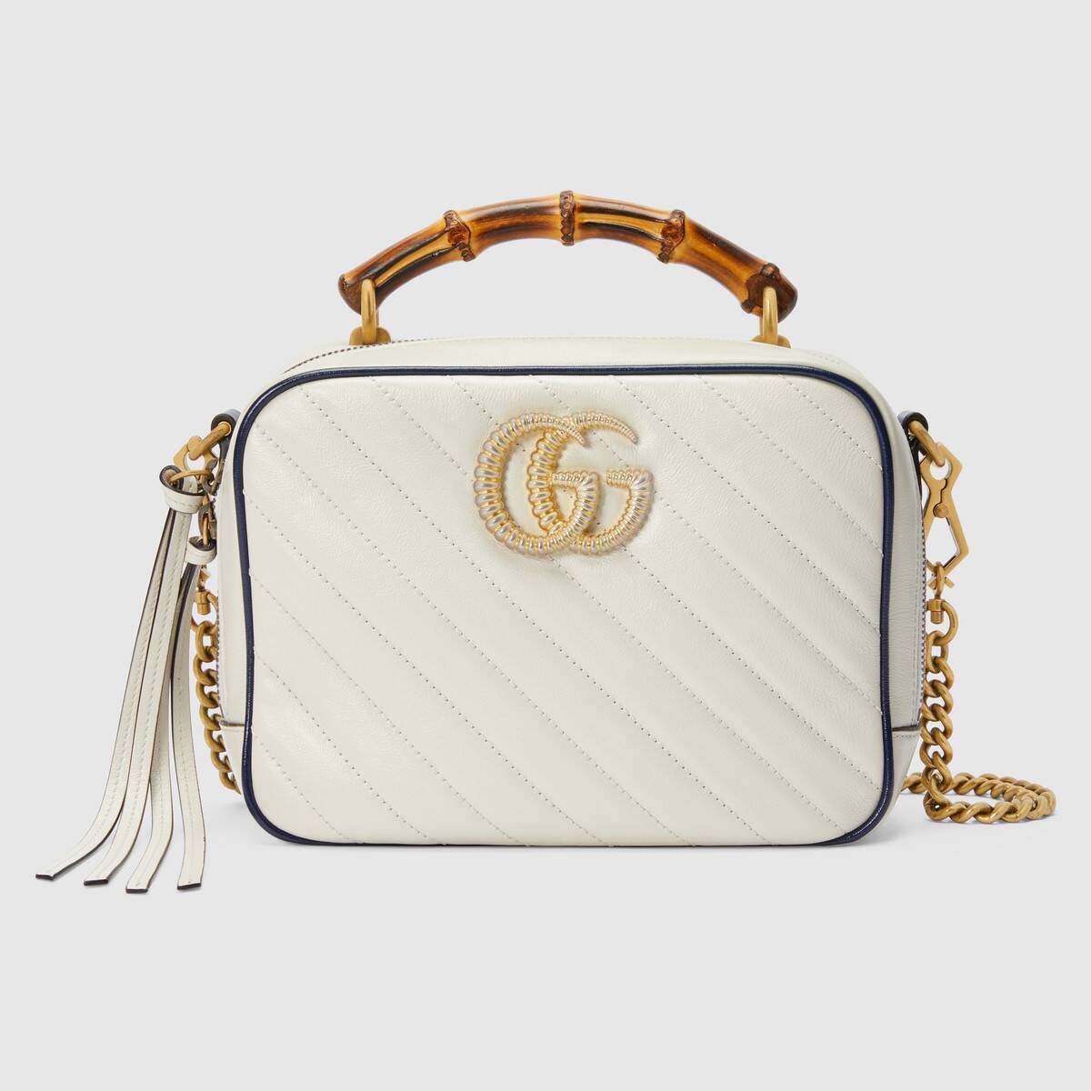 GG Marmont small shoulder bag with bamboo - 1