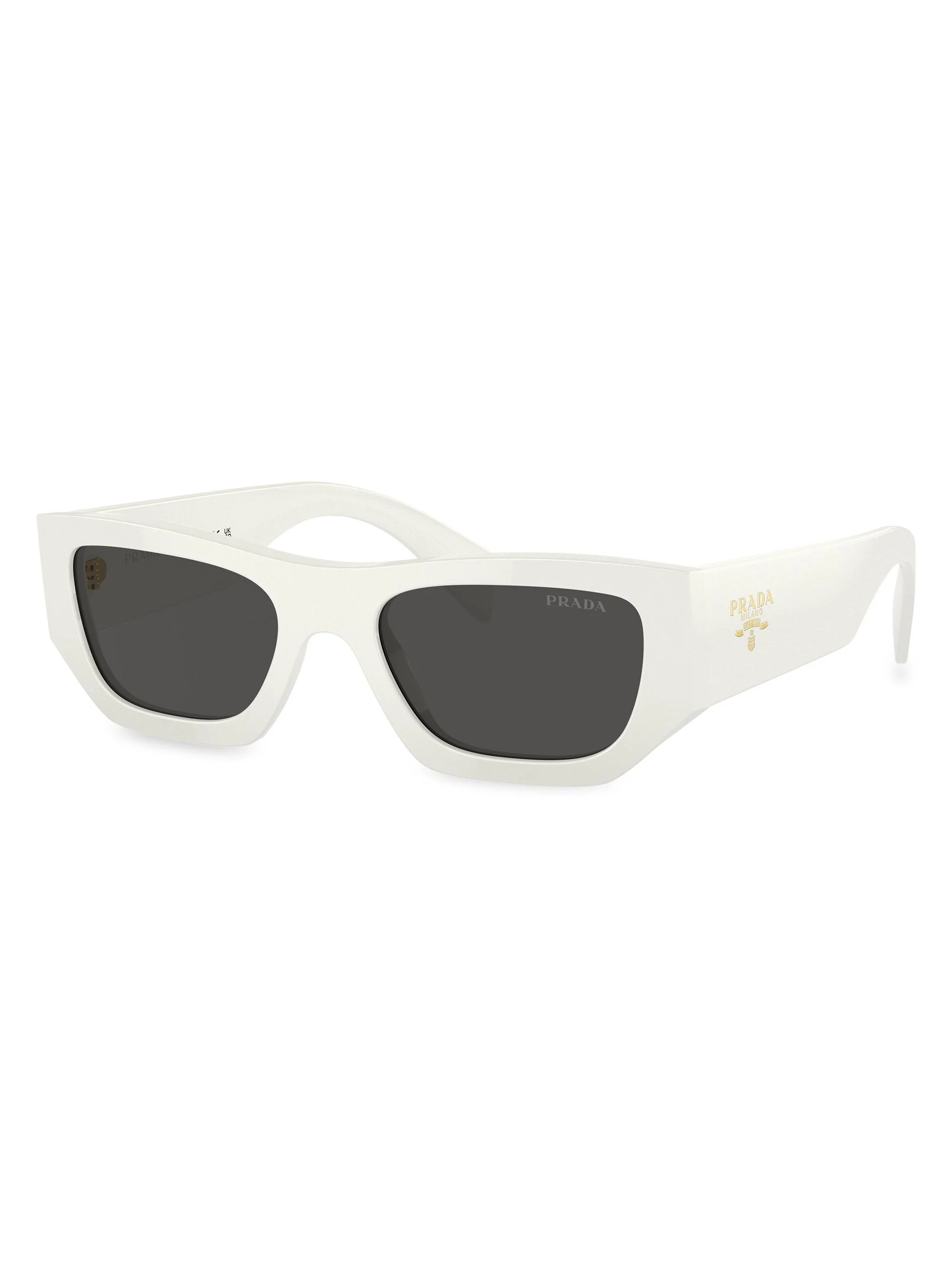 Men's 0PR A01S 53MM Pillow Sunglasses - White Smoke - 1