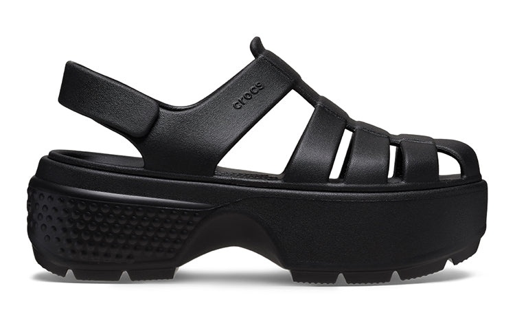 (WMNS) Crocs Stomp Fisherman Sandals 'Black' 209938-001 - 2