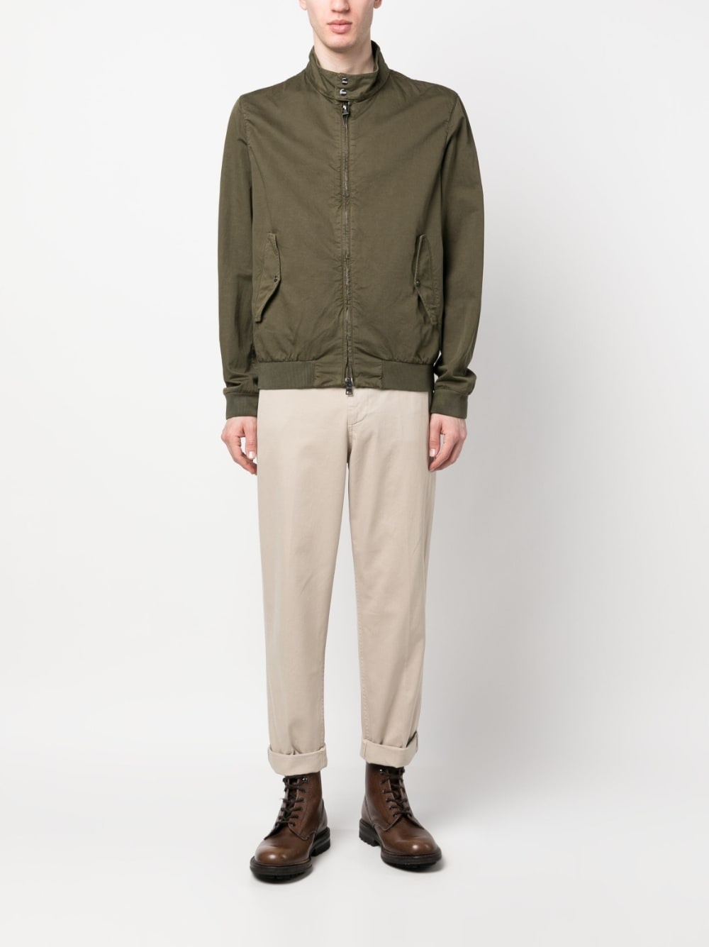 Cazadora cotton-linen bomber jacket - 2