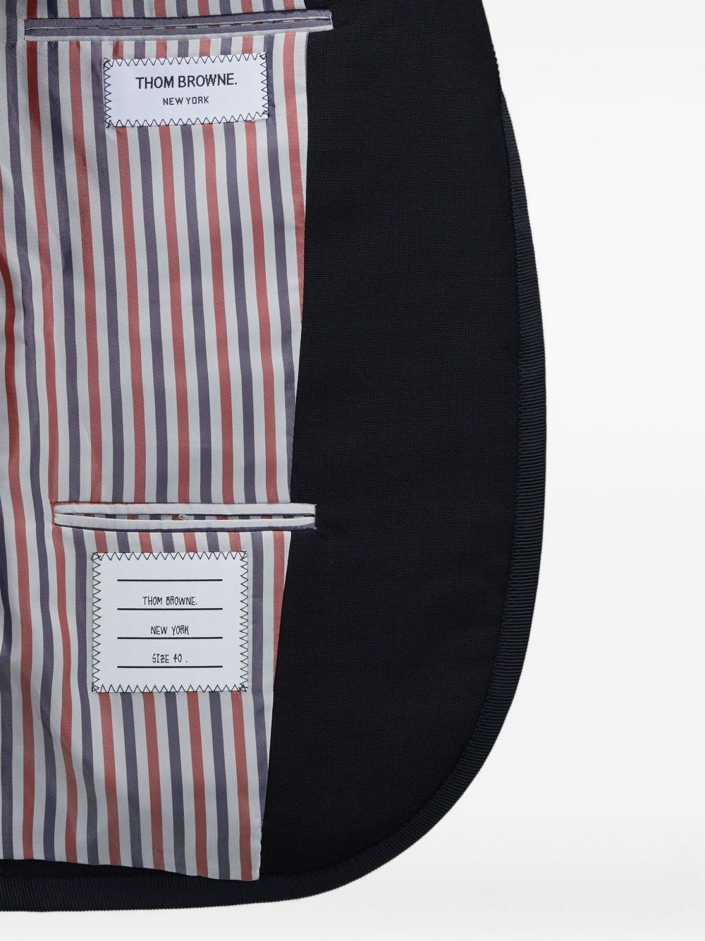 notched-lapel fitted jacket - 5